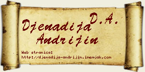 Đenadija Andrijin vizit kartica